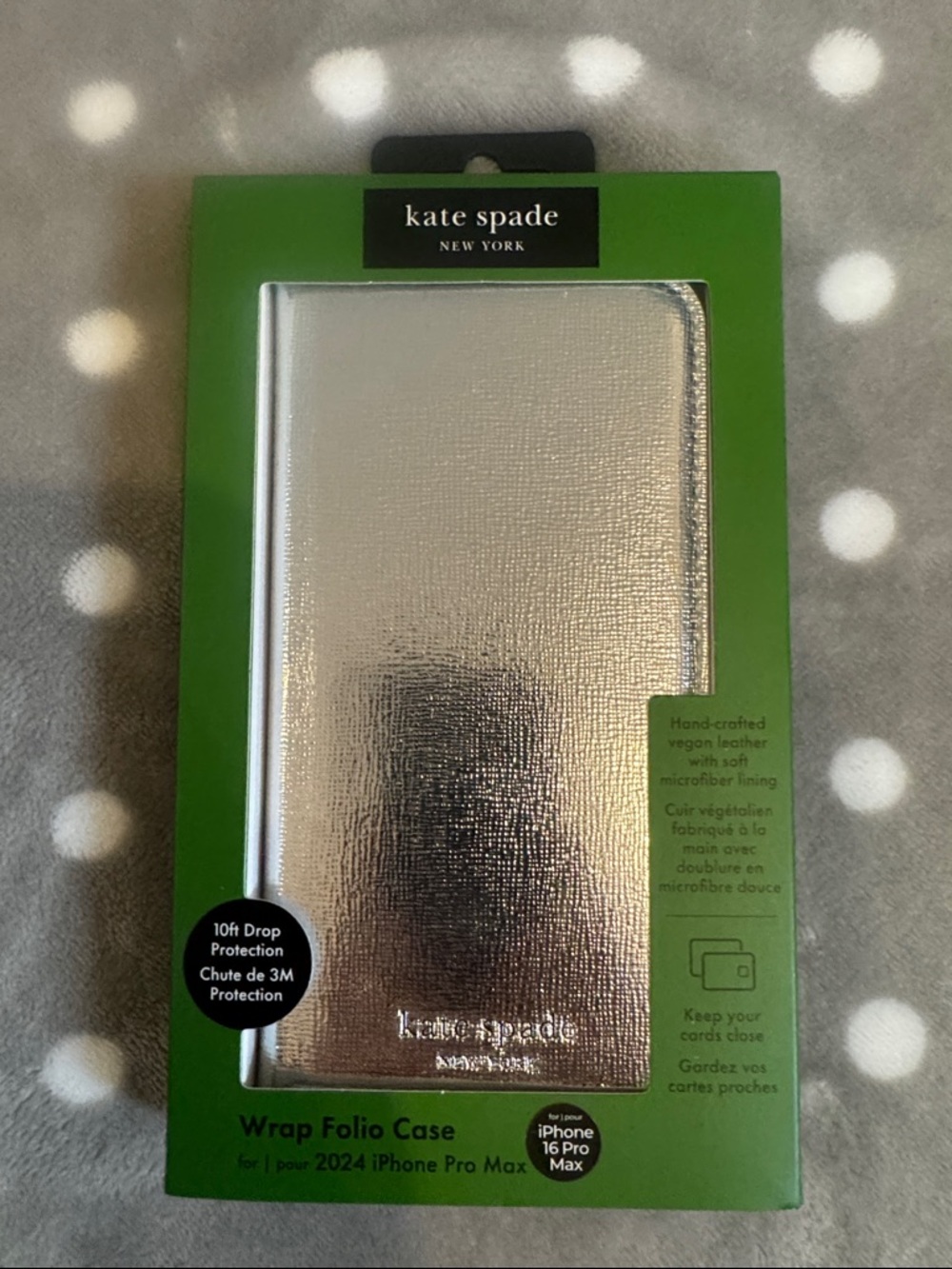 Kate Spade iPhone 16 Pro Max Wrap Folio Case